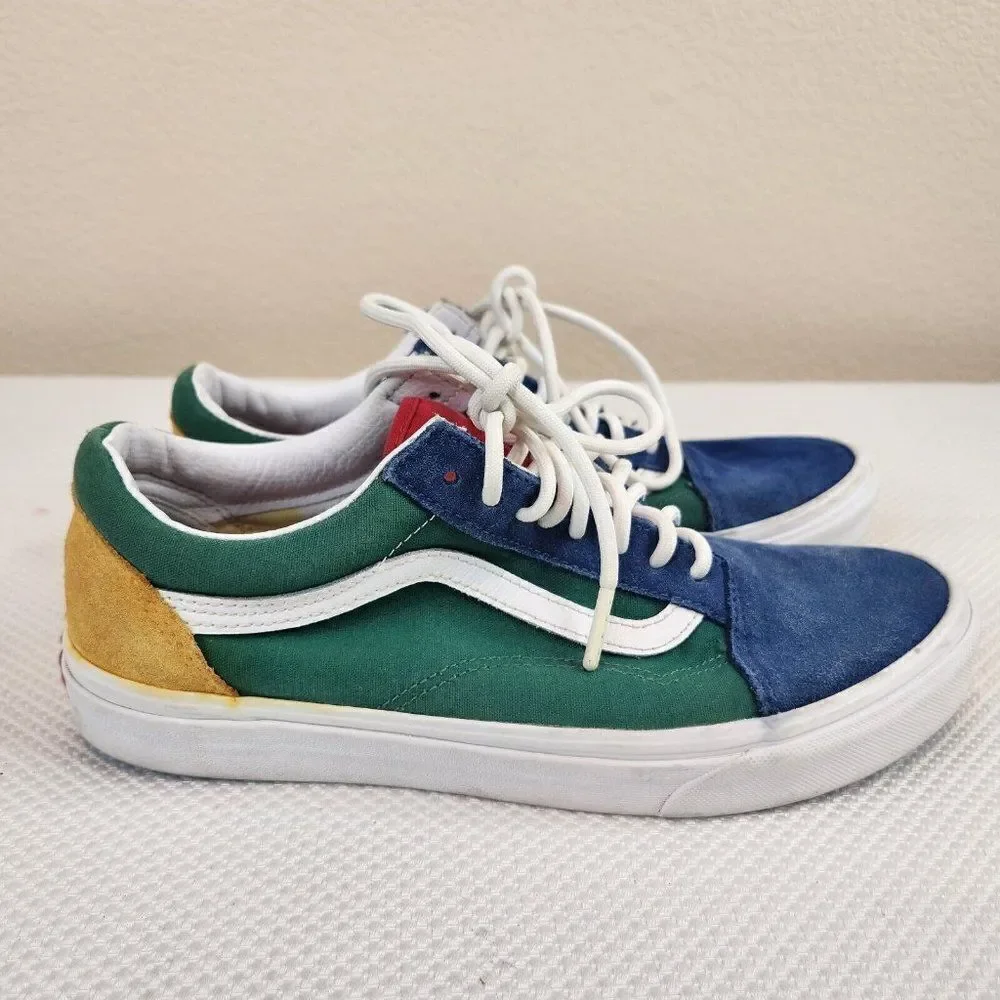 VANS Yacht Club Old Skool Primary Color Block Tennis Shoes Mens Size 9 Sneakers